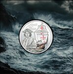 Pièce de monnaie en Argent 5 Dollars g 31.1 (1 oz) Millésime 2026 Legends of the Seas SANTA MARIA