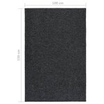 vidaXL Tapis 100x150 cm Anthracite