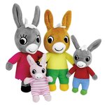 Coffret peluche Trotro et Famille 15 cm Trotro maman papa et petite sœur