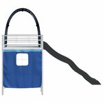 vidaXL Lit mezzanine pour enfants Blanc et Bleu 99 5 x 190 cm Métал
