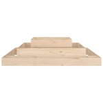 Vidaxl jardinière 110x110x27 cm bois massif de pin