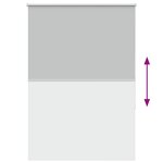 vidaXL Store enrouleur occultant largeur du tissu 110 7 cm polyester