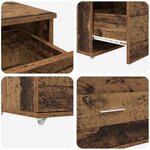vidaXL Armoire à tiroirs Marron 55 x 45 x 33 5 cm Bois d'ingénierie