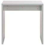 vidaXL Coiffeuse avec miroir et tabouret Gris 104x45x131 cm