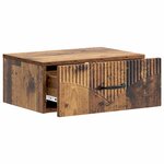 vidaXL Cabinet de chevet mural 2 Pièces Bois ancien 49 x 34 5 x 20 cm