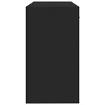 vidaXL Bureau avec tiroir et armoire Noir 100x40x73 cm Bois ingénierie