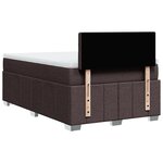 vidaXL Sommier à lattes de lit avec matelas Marron foncé 120x200 cm