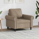 vidaXL Fauteuil Cappuccino 60 cm Similicuir