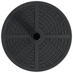 Base de Parasol vidaXL avec Roues pour Poteaux Ø38-48 mm 13 kg Rond