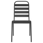 vidaXL Ensemble à manger de jardin 7 Pièces anthracite acier