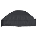 vidaXL Set de coussins de palette 2 Pièces Noir 150 x 40 x 8 cm