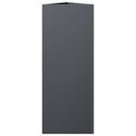 vidaXL Jardinière anthracite triangulaire 30x26x75 cm acier