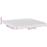 vidaXL Matelas Blanc 200 x 180 cm Mousse