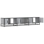 vidaXL Meuble TV sonoma gris 210x35x41 cm bois d'ingénierie