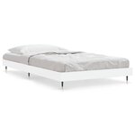 vidaXL Cadre de lit sans matelas blanc 90x200 cm bois d'ingénierie