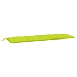 vidaXL Coussin de banc de jardin vert brillant 180x50x7cm tissu oxford