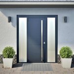 vidaXL Jardinières 2 Pièces 40x40x40 cm acier inoxydable