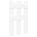 vidaXL Porte-manteau mural Blanc 65 x 3 x 100 cm Bois d'ingénierie