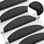 vidaXL Tapis d'escalier auto-adhésifs 15 pièces 80 x 24 5 x 3 5 cm
