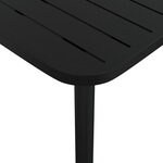 vidaXL Table de jardin anthracite 50x50x71 cm acier