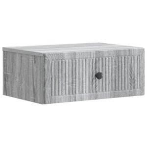 vidaXL Cabinet de chevet avec tiroir Sonoma gris 49 x 34 5 x 20 cm