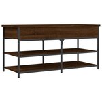 vidaXL Banc à chaussures chêne marron 100x42 5x50 cm bois d'ingénierie