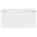 vidaXL Table de chevet Blanc 37 x 35 x 18 5 cm Bois massif en pin
