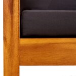 vidaXL Banc de jardin avec auvent Bois d'acacia solide