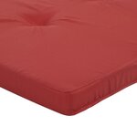 vidaXL Coussins de chaise adirondack lot de 2 rouge tissu oxford