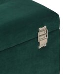 vidaXL Banc avec compartiment de rangement 80 cm Vert Velours