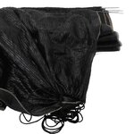 vidaXL Tunnels en filet 4 Pièces noir acier et polyéthylène