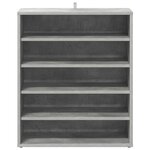 vidaXL Armoire à chaussures Gris béton 60x35x70 cm Bois d’ingénierie