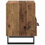 vidaXL Cabinet de chevet avec tiroir Bois ancien 40 x 35 x 47 5 cm