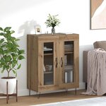 vidaXL Buffet Chêne artisanal 69 5 x 34 x 90 cm Bois d'ingénierie