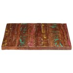 vidaXL Dessus de table 100x80x2 5cm rectangulaire bois massif récupéré