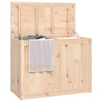 vidaXL Boîte à linge 88 5x44x66 cm Bois massif de pin
