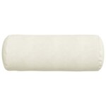 vidaXL Coussins d'accent 2 Pièces Crème Ø 25 x 70 cm
