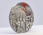 POMPEII VOLCANO ERUPTION Fury of Nature 2 Once Argent Monnaie 10 Dollars Palau 2023