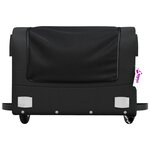 vidaXL Remorque de vélo noir 30 kg fer