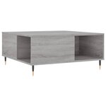 vidaXL Table basse sonoma gris 80x80x36 5 cm bois d'ingénierie