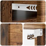 vidaXL Cabinet de chevet mural Bois ancien 49 x 34 5 x 20 cm
