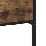 vidaXL Cadre de lit sans matelas chêne fumé 120x200 cm bois ingénierie