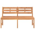 vidaXL Banc de jardin 150 cm bois de teck massif
