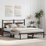 vidaXL Cadre de lit sans matelas chêne marron 140x200 cm