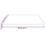 vidaXL Dessus de table 50x50x2 5 cm bois de pin massif