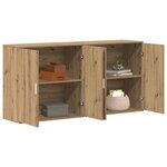 vidaXL Buffet 2 Pièces Chêne artisanal 79 x 38 x 80 cm Bois d'ingénierie
