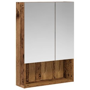 vidaXL Armoire Miroir de Salle de Bain Bois ancien 50 x 14 5 x 70 cm