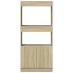 vidaXL Buffet haut chêne sonoma 63x33x140 cm bois d'ingénierie