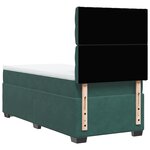 vidaXL Sommier à lattes de lit et matelas Vert foncé 80x200 cm Velours