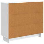 vidaXL Buffet Blanc 89 x 34 5 x 80 cm Bois d'ingénierie
